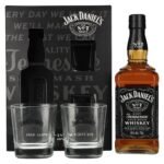 Jack Daniel's Tennessee Whiskey 40% Vol. 0,7l in gift box with 2 Rocks glasses