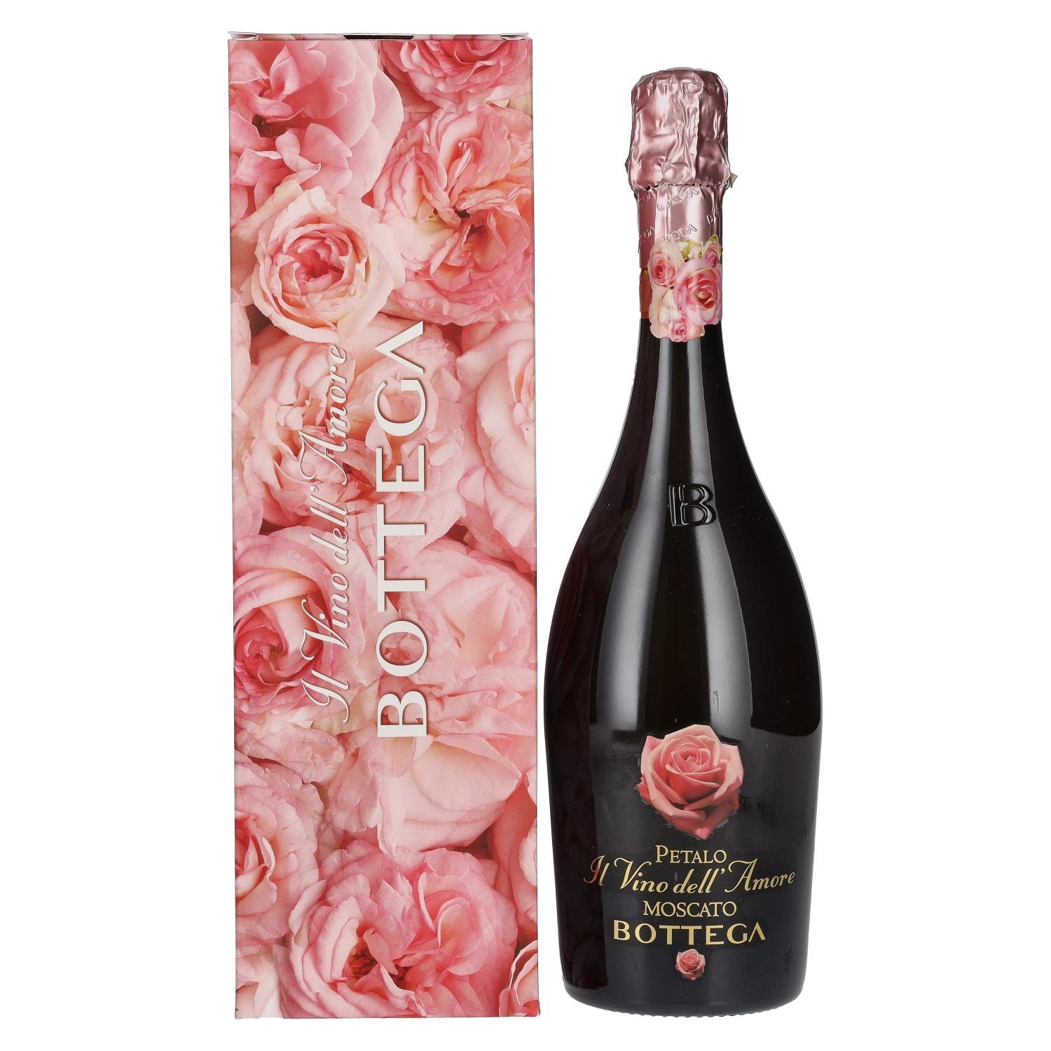 49fc0ccff7d9b9ea66d30d0ad2f380fa234c60b910af8c4fe24a0b81501c2507.jpg Bottega Petalo Moscato Il Vino dell' Amore 6,5% Vol. 0,75l in gift box - Image 1