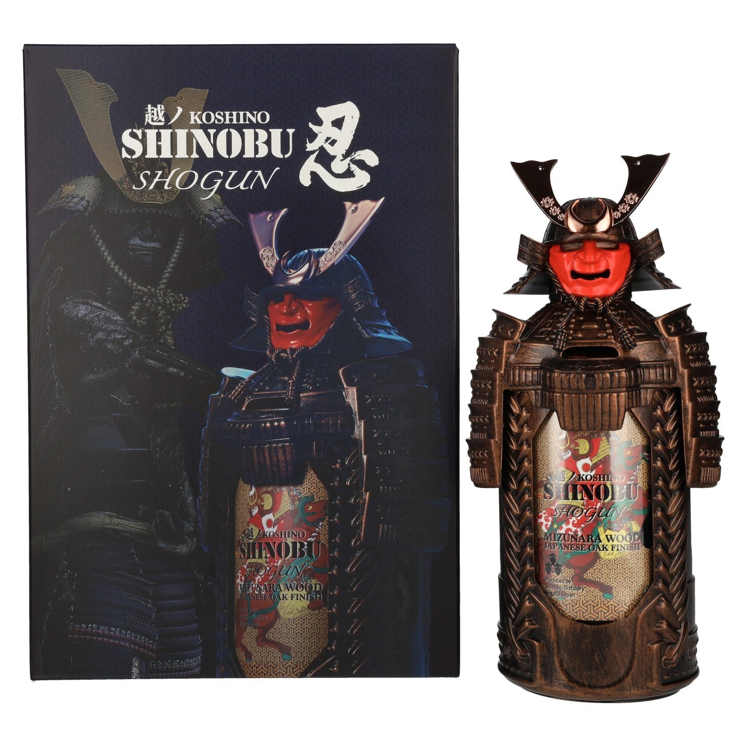 4da938e898b3f20e73703e2edfbb5fb2243704aaff111fea8b4bf7b4ae175fdd.jpg The Koshi-No Shinobu SHOGUN Blended Whisky Mizunara Oak Finish 43% Vol. 0,7l in gift box - Image 1