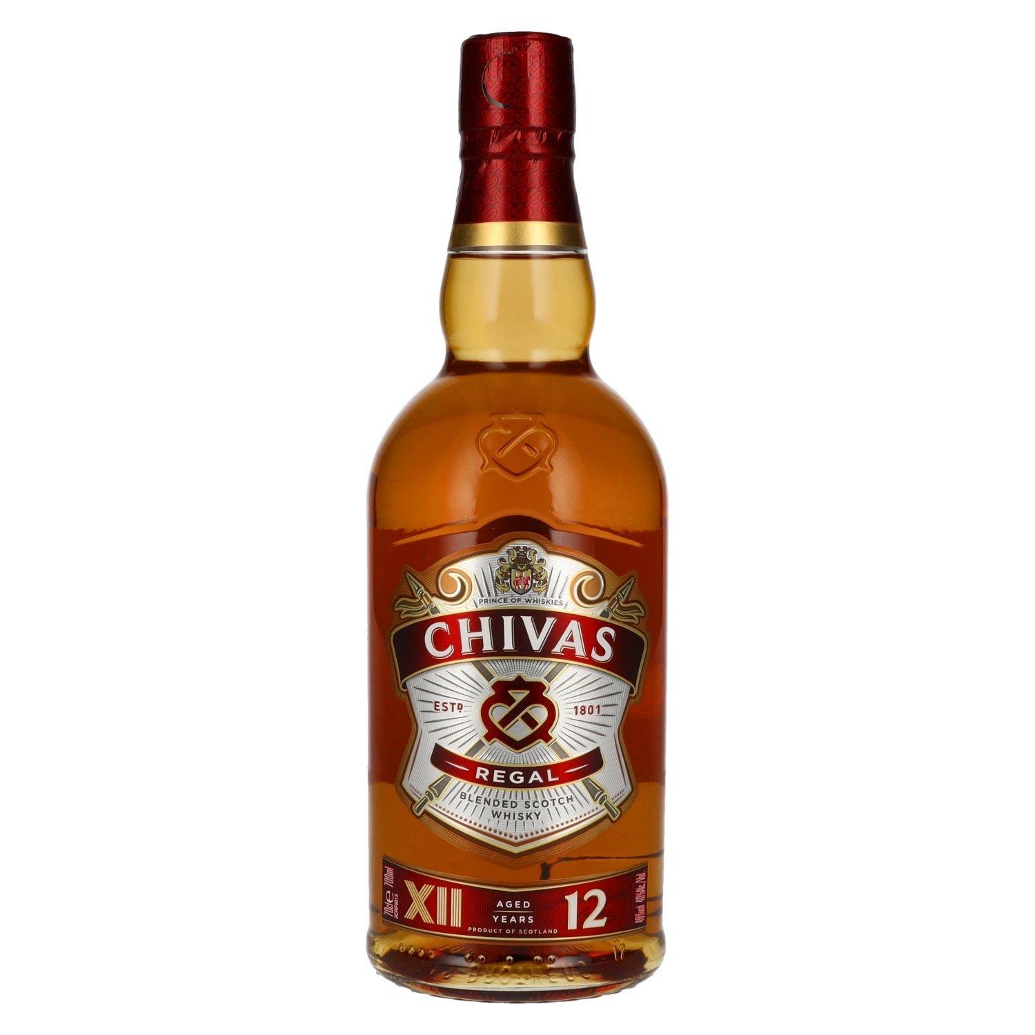 4e285d115afe56156b715e35994751a4f3a37558192c705fe1a2ba45623eb33f.jpg Chivas Regal 12 Years Old Blended Scotch Whisky 40% Vol. 0,7l - Image 1
