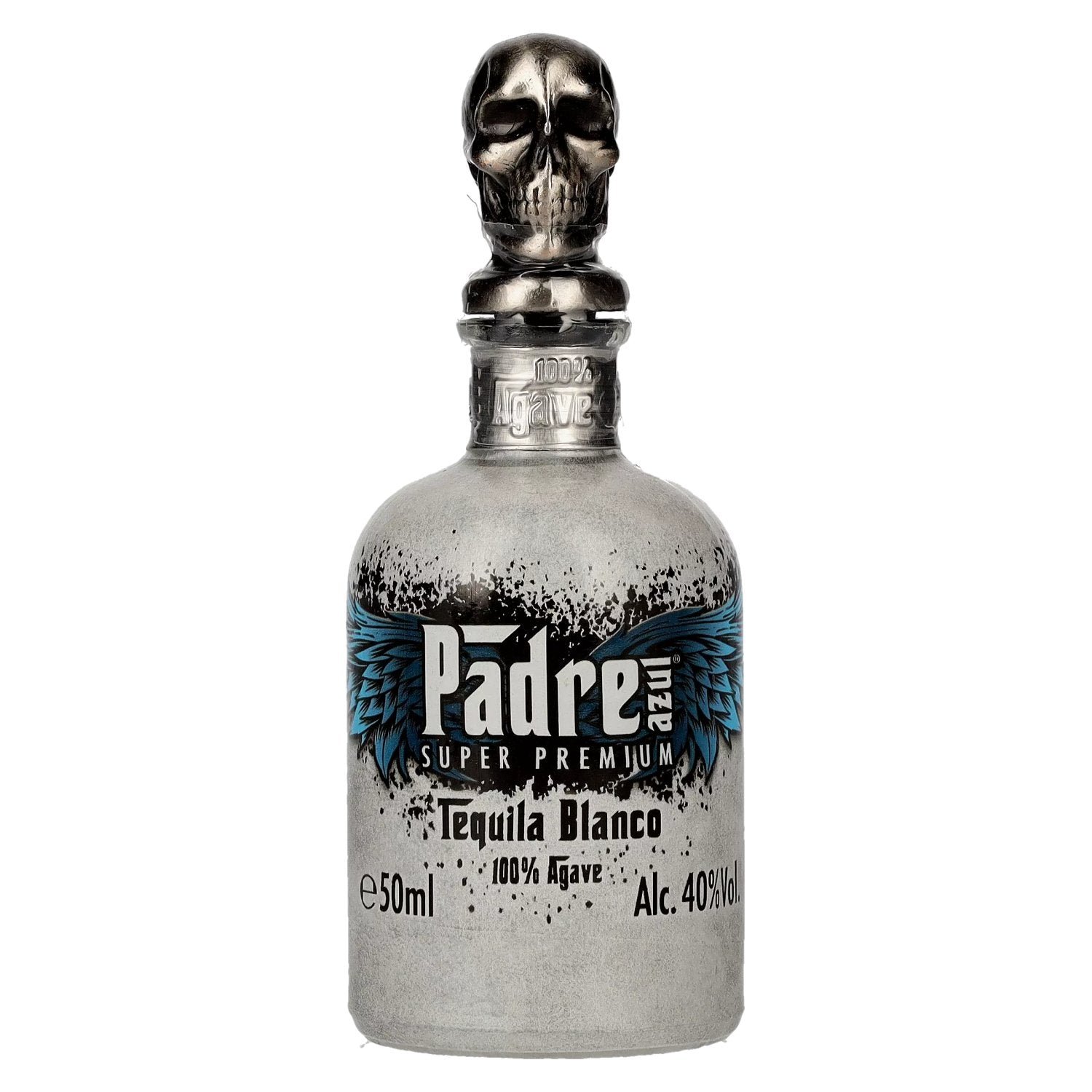 4f950bb76e85ded705c491e16e21c370ea479d271b479325c9065fa4393de759.jpg Padre Azul Super Premium Tequila Blanco 100% Agave 40% Vol. 0,05l - Image 1