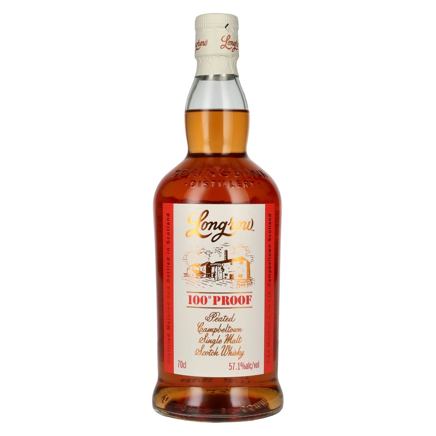 5013e3cac499c96f30b5d7e4ca29b94d94c6f979f5154a723249a2b0059701d3.jpg Springbank Longrow 100° Proof Peated Campbeltown Single Malt Scotch Whisky 57,1% Vol. 0,7l - Image 1