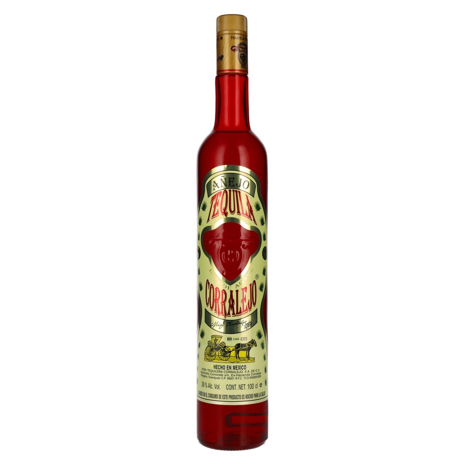 50bf24eeb8df4018a376e7a9f4b8f613cacb86a875200bbe2e36133bb319748a.jpg Corralejo Tequila AÑEJO 100% de Agave 38% Vol. 1l - Image 1