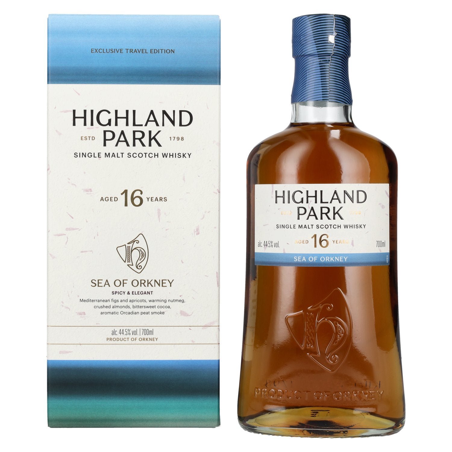 51a92fb629124fad695b429f7cfdf0a2d9a761acf984e28dc0775bf4165db6f1.jpg Highland Park 16 Years Old SEA OF ORKNEY Single Malt Scotch Whisky 44,5% Vol. 0,7l in gift box - Image 1