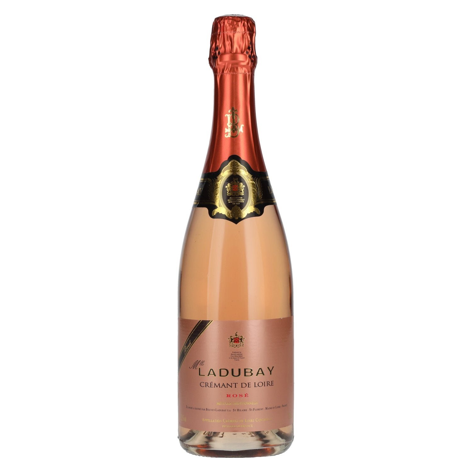52fea6a42f1b8bc5db68801de2a69a1294bf44711278e19161fa633641b46f71.jpg Ladubay Crémant de Loire Rosé 12,5% Vol. 0,75l - Image 1