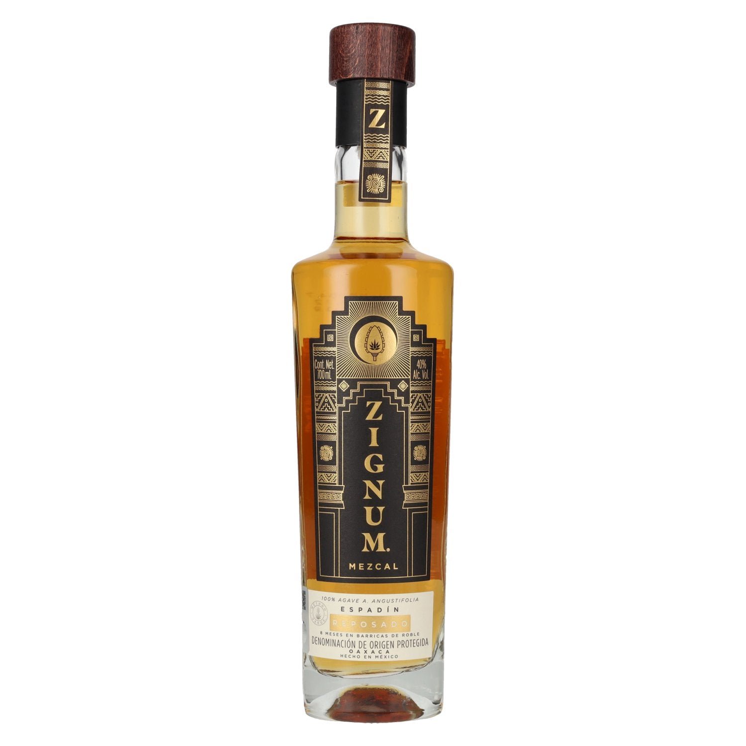 5d7cd5397f8d0b9f041f83885b70eac1276503336c89a1ad32aed31fc9c4df36.jpg Zignum Mezcal Reposado 100% Agave 40% Vol. 0,7l - Image 1