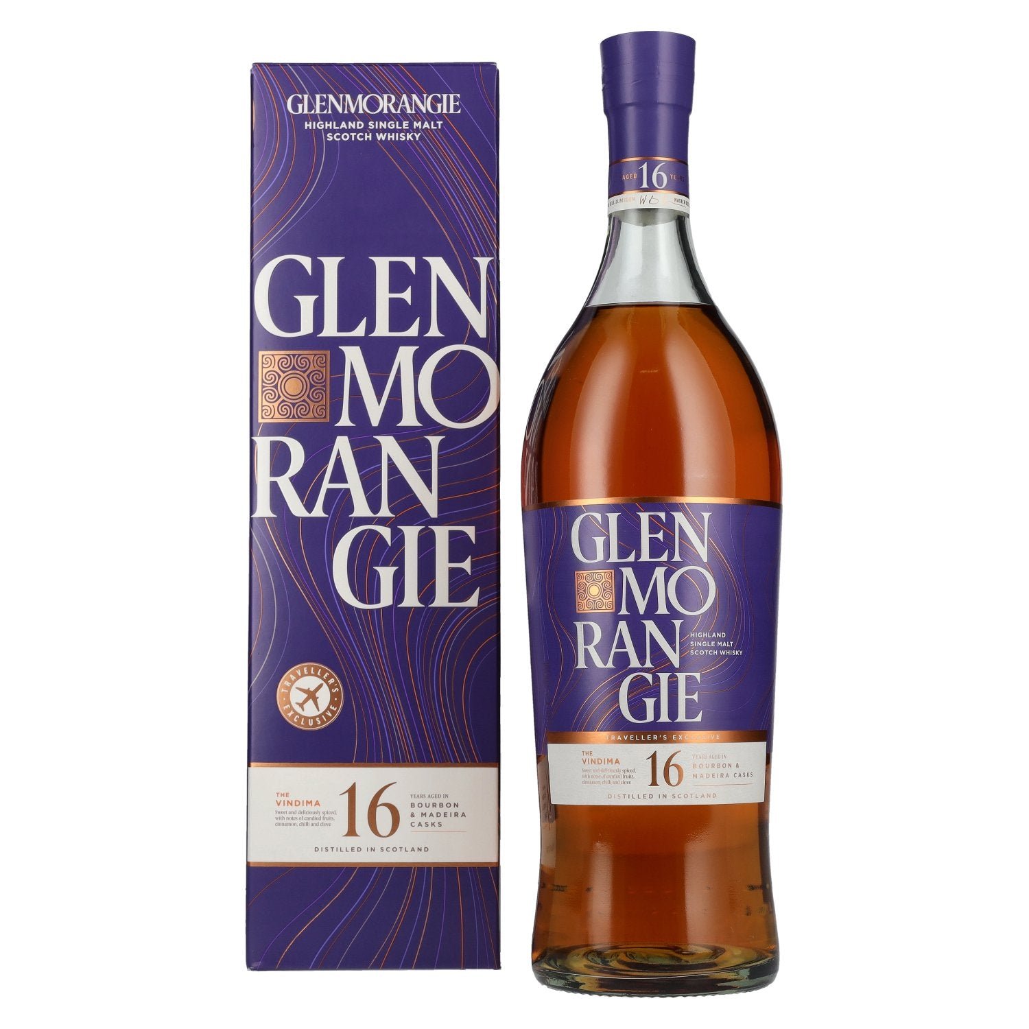 5dfddb5f500f8cae587e66c681b45efa46ec71b9492c7198e8b7750af5d58409.jpg Glenmorangie 16 Years Old THE VINDIMA Highland Single Malt Scotch Whisky 43% Vol. 1l in gift box - Image 1