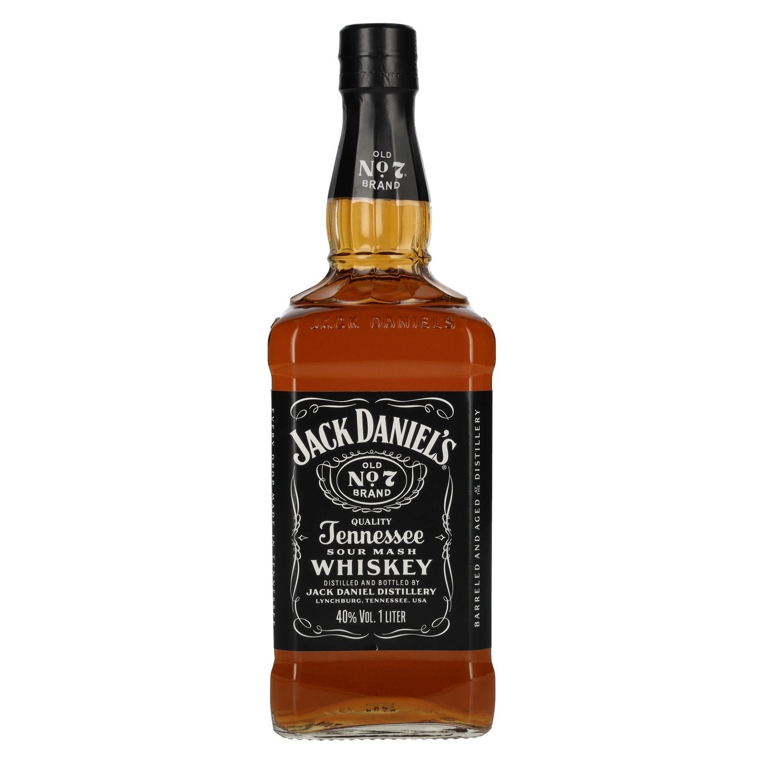 5f5e009589ac3f289bf24dde156b097168840e9879f8ff7e6e73146a620708e5.jpg Jack Daniel's Tennessee Whiskey 40% Vol. 1l - Image 1