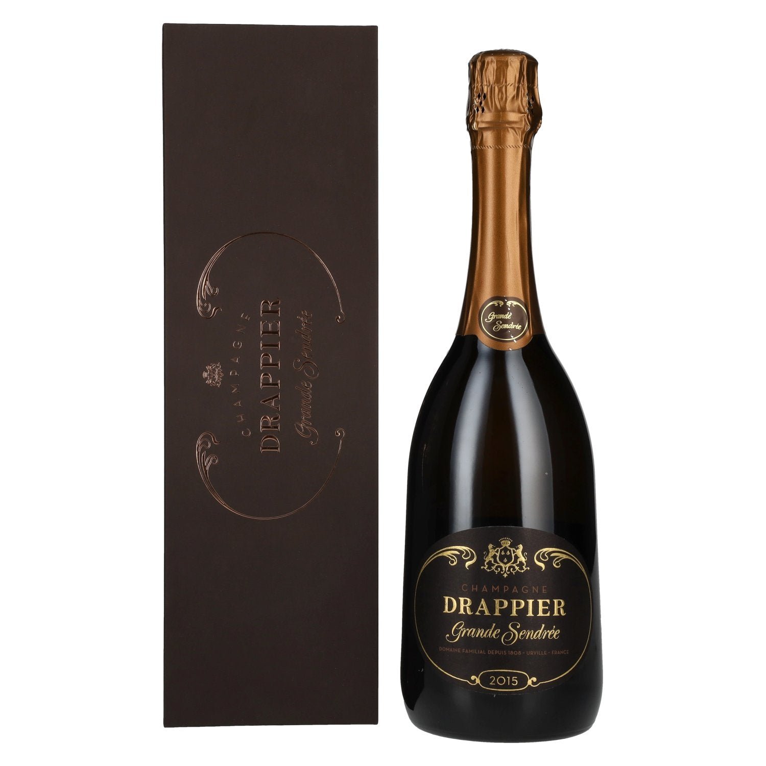 5f91f7b36af61b63d52404c21a77a16d581321a5cd7eecffa730db1d1f31a89c-1.jpg Champagne Drappier Grande Sendrée 2015 12% Vol. 0,75l in gift box - Image 1