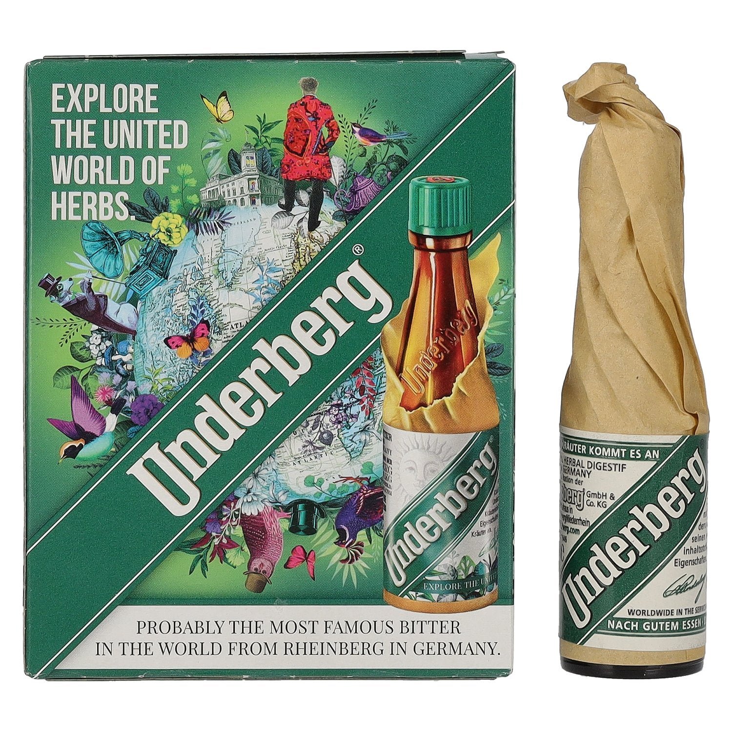 625cb7b871855129a186356cefb82dbc419d72e090368ca776294a7a7e6a125f.jpg Underberg Natural Herbal Digestif 44% Vol. 3x0,02l - Image 1
