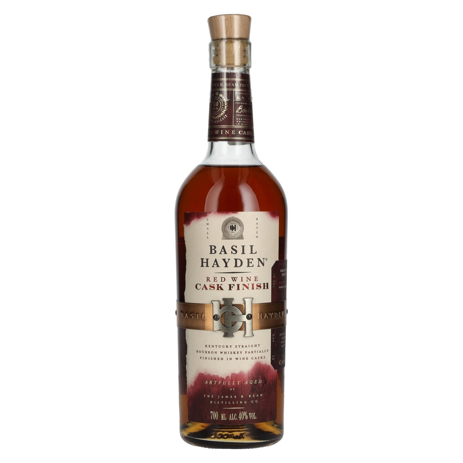 6712b28669d51862d3be6713784259dad87b500e9af09e651da5052c0e464884.jpg Basil Hayden's Red Wine Cask Finish Kentucky Straight Bourbon Whiskey 40% Vol. 0,7l - Image 1