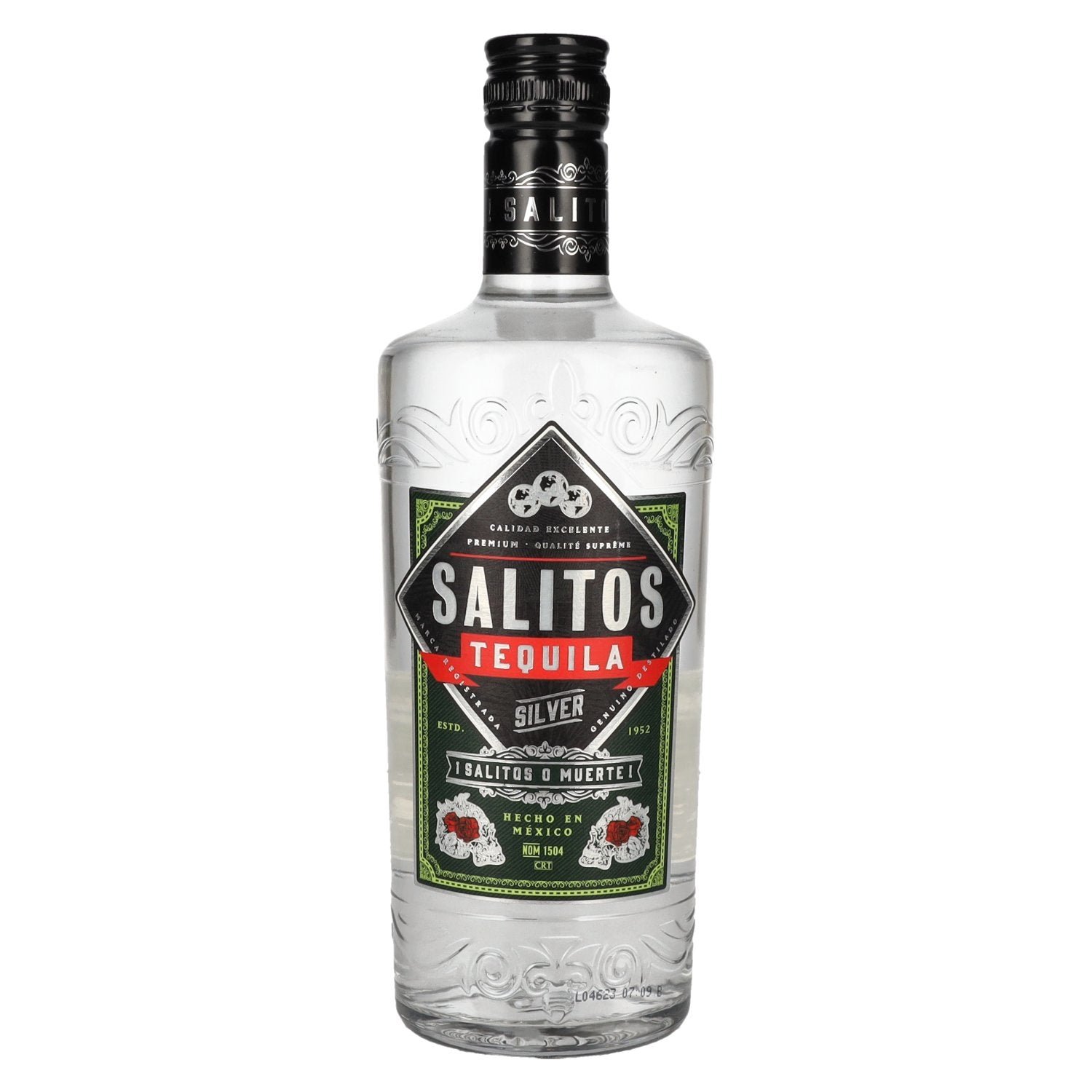 67b1fd0e799fdb78ff026642d314ecf6d2504758703fb7d4e94d4ae30890d19e.jpg Salitos Tequila SILVER 38% Vol. 0,7l - Image 1