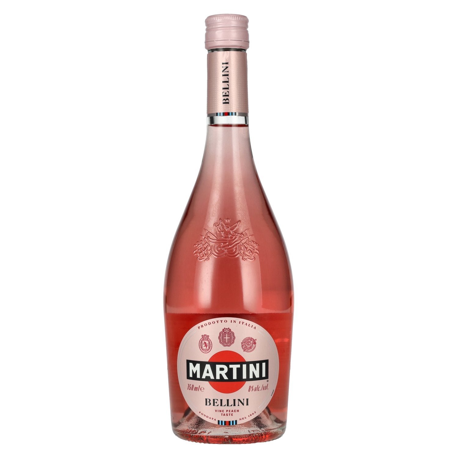 6c746129d6af5ef8892a3c92abf2be57852dd7cfafee57fc70d3e3501294dd23.jpg Martini BELLINI Vine Peach Taste 8% Vol. 0,75l - Image 1
