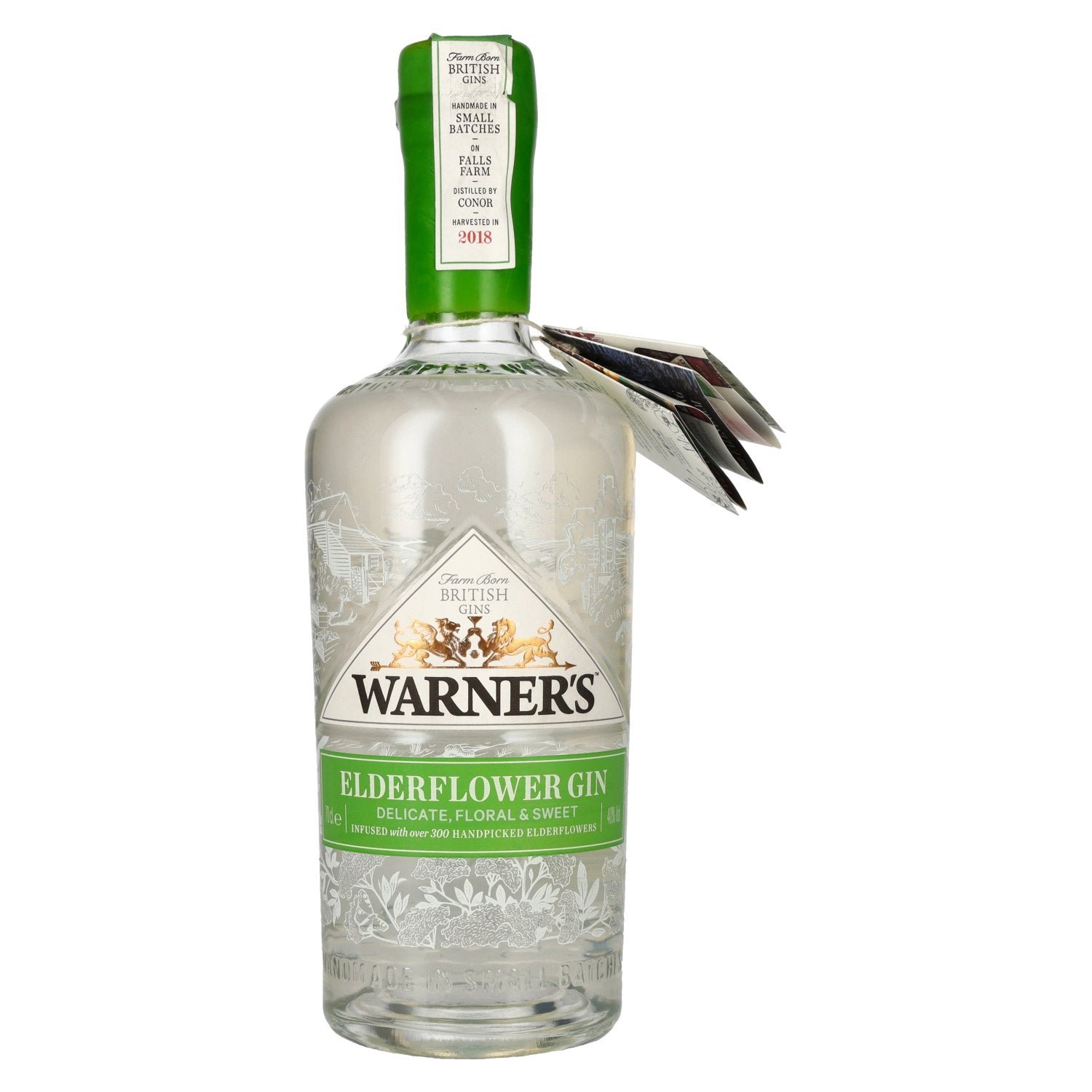 6cf7a646053af6802e4ff93e9534799397d9f215569fd83ec8d2bc8e4d92f7ad.jpg Warner's Elderflower Gin 40% Vol. 0,7l - Image 1