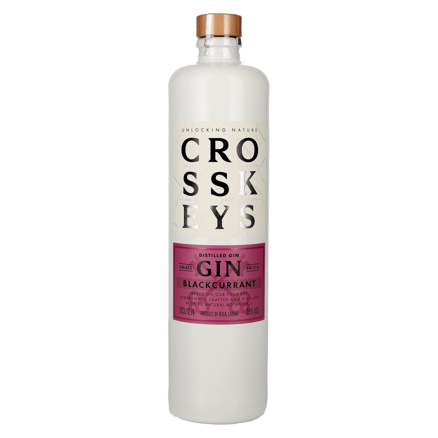 6e2c51963cfc458347ae89f81e6662f7332bf7a741aed9320ac42f182b272eec.jpg Cross Keys Gin Black Currant Premium Craft Gin 38% Vol. 0,7l - Image 1