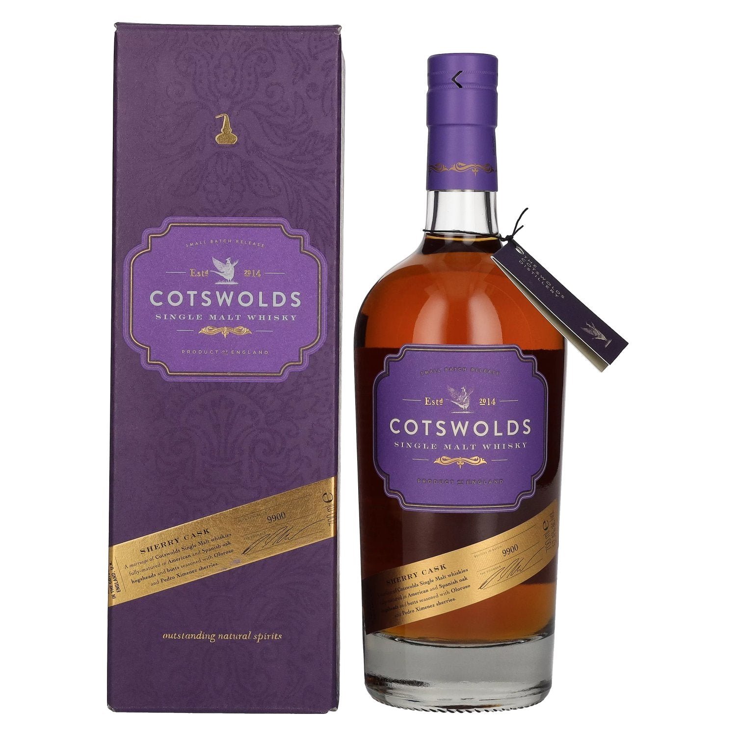 735f09250d11b0c516a35fad6a6082b77f2cdc5a5de78a37305ac82c2e60c7fe.jpg Cotswolds SHERRY CASK Single Malt Whisky 57,4% Vol. 0,7l in gift box - Image 1