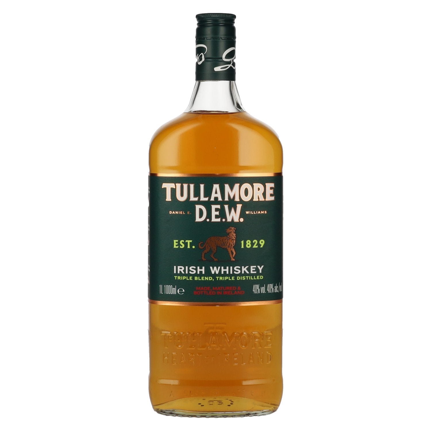 77e2b025a1d124e60a51ef9d81e323919cf4c8e6bda3e2331e09508f176c67d4.jpg Tullamore D.E.W. Triple Distilled Irish Whiskey 40% Vol. 1l - Image 1