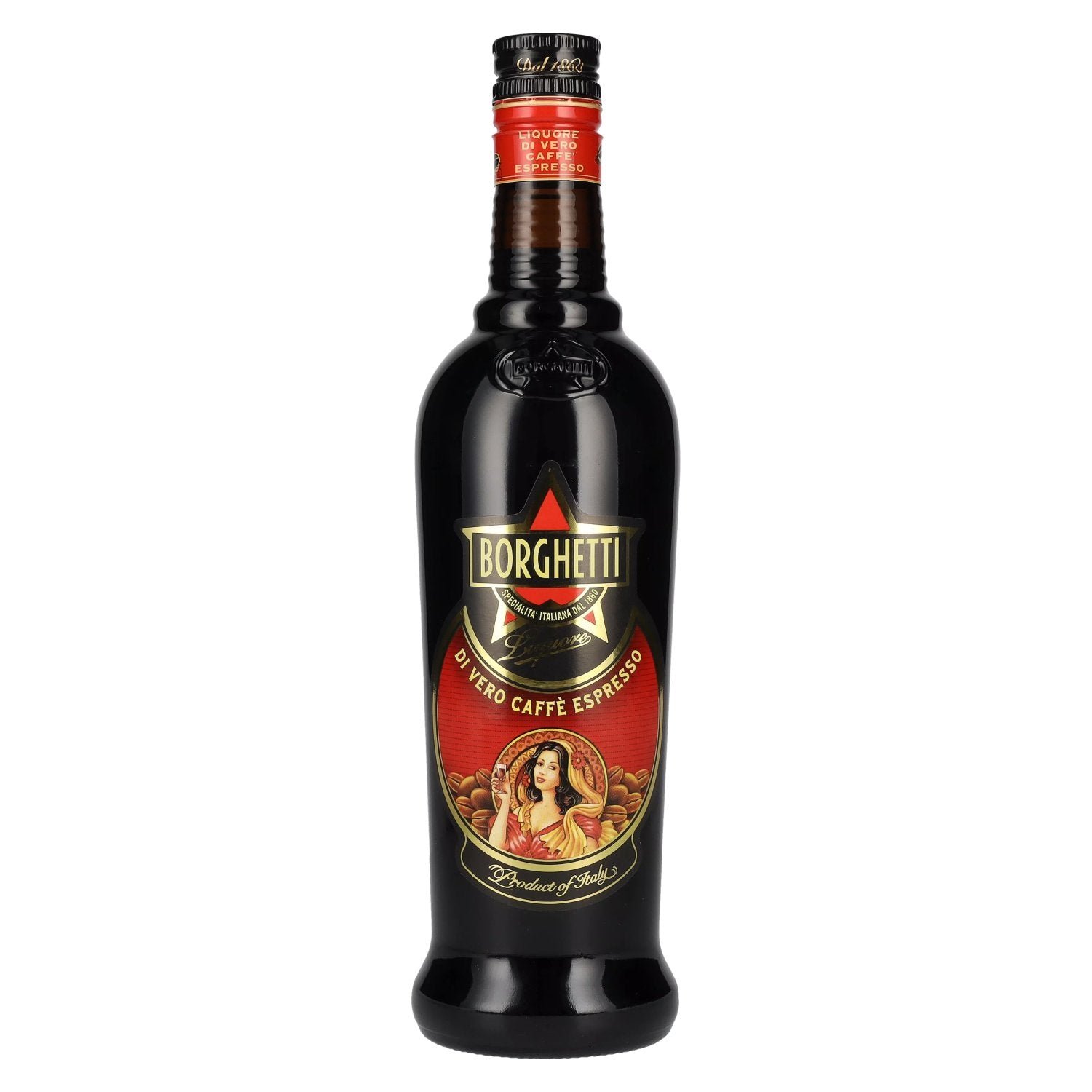 79f072d97453d14eb55219d8098fd80691186f64e2fecfc20a2c04640025c518.jpg Borghetti Espresso Liqueur 25% Vol. 0,7l - Image 1