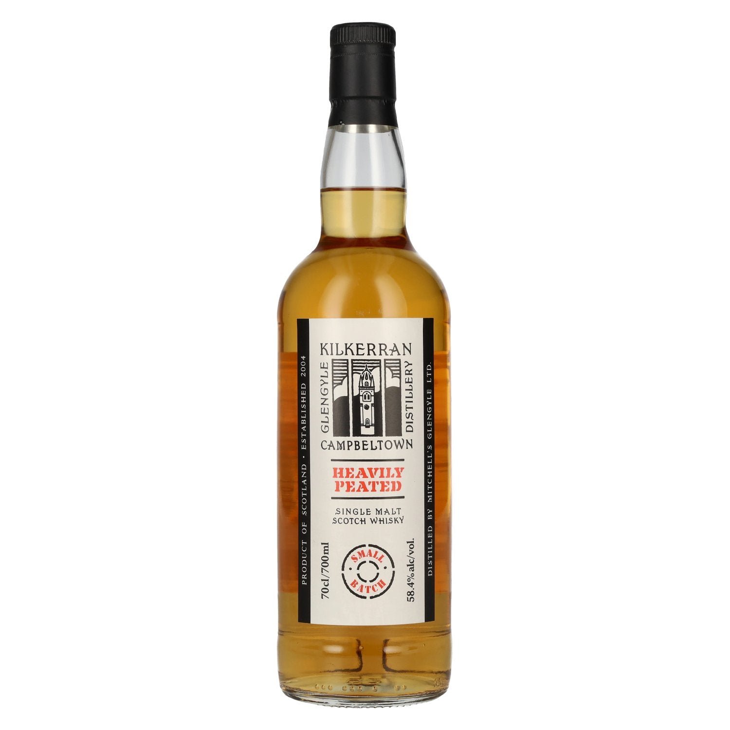 80c8f85399bc3163d37e2c1c183e63261b7819d175d445b0dd9f4738d7acba48.jpg Kilkerran Glengyle Distillery Heavily Peated Small Batch Single Malt Whisky Batch 12 58,4% Vol. 0,7l - Image 1