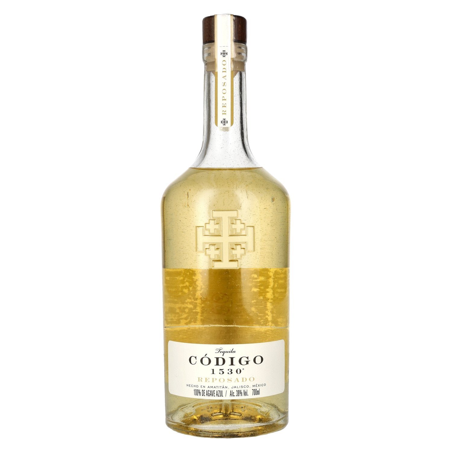 80f65df693ac333bf02e3748ed24cfa374a58ae50059825770150f6a8b82e27d.jpg Código 1530 REPOSADO Tequila 38% Vol. 0,7l - Image 1