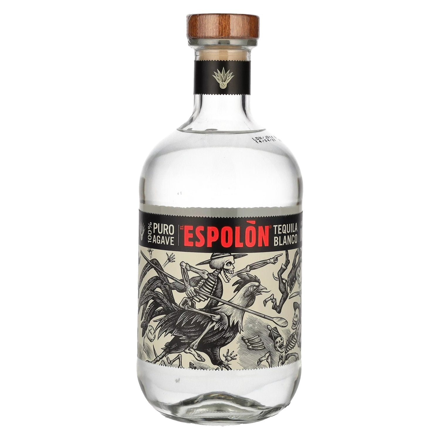 87cef217dd7739669854e5e275cd0b22de95652312fb1a39f37bb4d6490f8641.jpg Espolón Tequila Blanco 100% puro Agave 40% Vol. 0,7l - Image 1