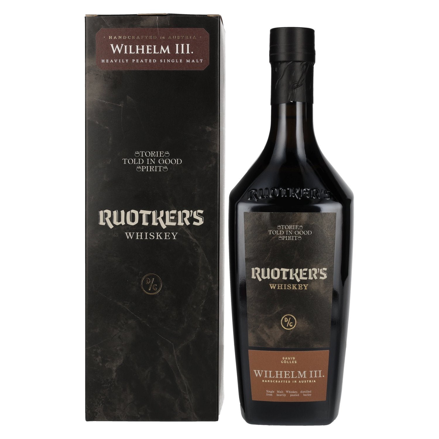8a31c1456b55fffa134c1e3f319ac5726bad39291fcfeee3c42170eb1507c8f3.jpg Ruotker's WILHELM III. Heavily Peated Single Malt Whiskey 46% Vol. 0,7l in gift box - Image 1