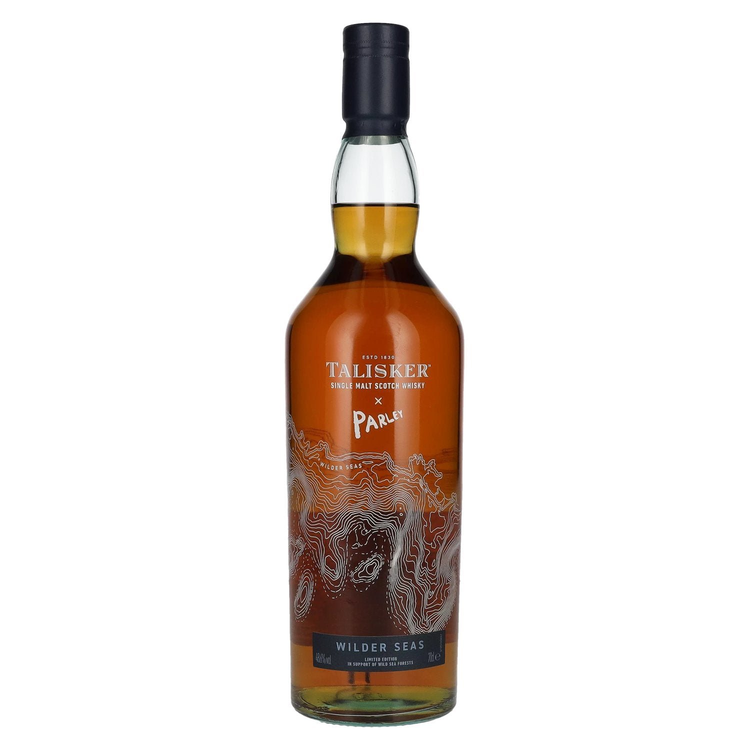 956c840bcd574faa500aaf76116cbddafd6e2662211c1caa8a2392fb15f4d44b.jpg Talisker x Parley Wilder Seas Single Malt Scotch Whisky Limited Edition 48,6% Vol. 0,7l - Image 1