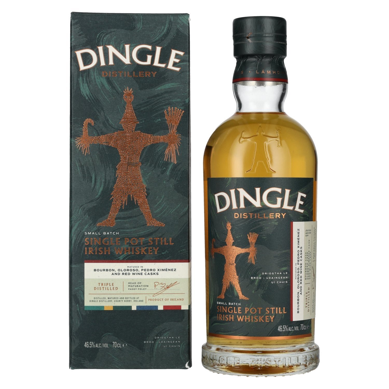 97a48e151c71dbc493b95f36fe625ab7132de3a57f345c5b576af0979da649fc.jpg Dingle Single Pot Still Irish Whiskey Triple Distilled 46,5% Vol. 0,7l in gift box - Image 1