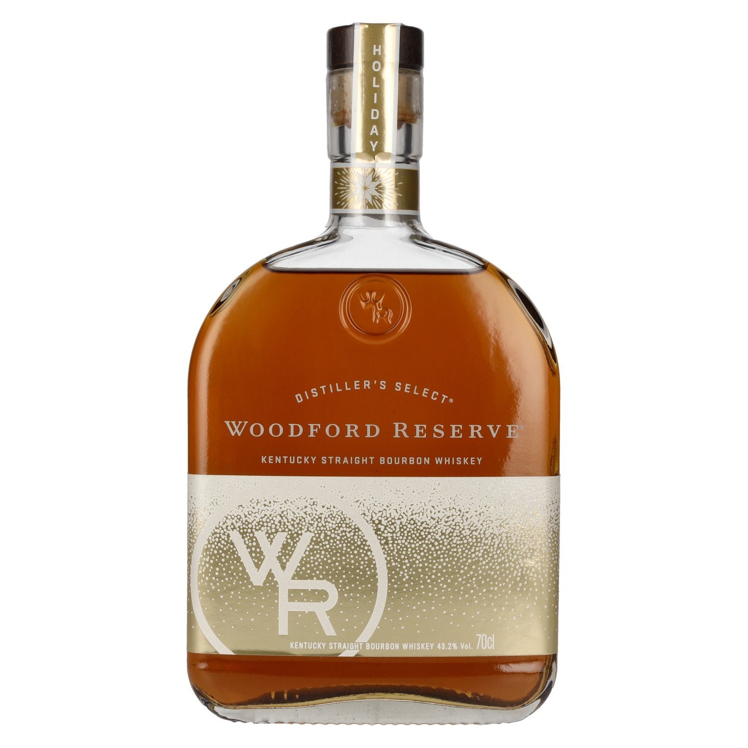 9f598c4d79dd6a68ccb880572564221ca6ca796e1e746a695da91a278feabeea.jpg Woodford Reserve Kentucky Straight Bourbon Whiskey HOLIDAY Edition 43,2% Vol. 0,7l - Image 1