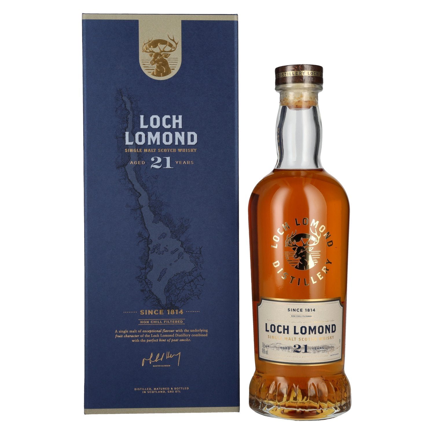 a3536417dcbe132343b4ccdf2b678eb9e58ac0daa26096a5787743fcddf43257.jpg Loch Lomond 21 Years Old Single Malt 46% Vol. 0,7l in gift box - Image 1