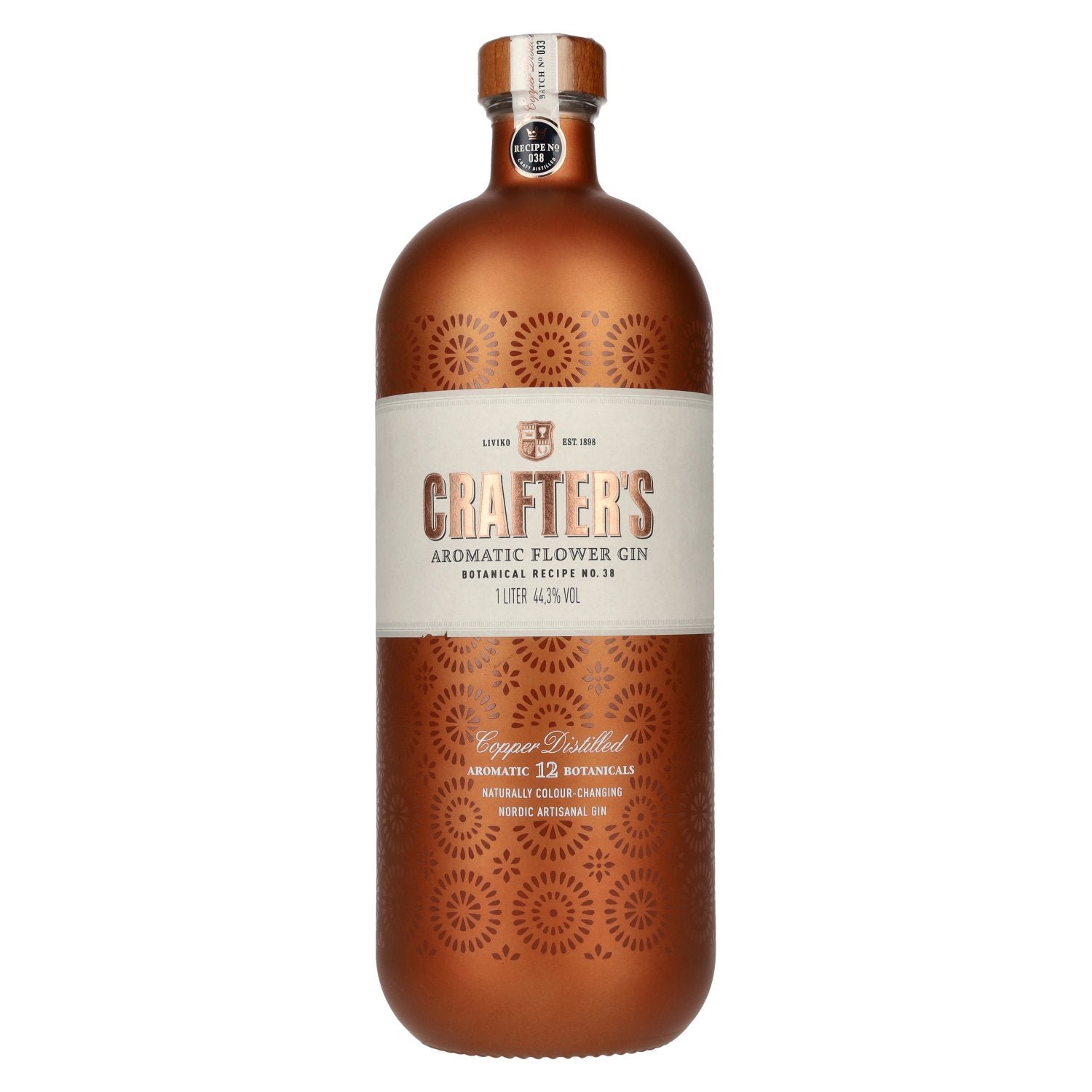 a3beb3bb85f564feffa182e9e312a782346d3e8c46bd78d1d361b12c3731f1d3.jpg Crafter's Aromatic Flower Gin 44,3% Vol. 1l - Image 1