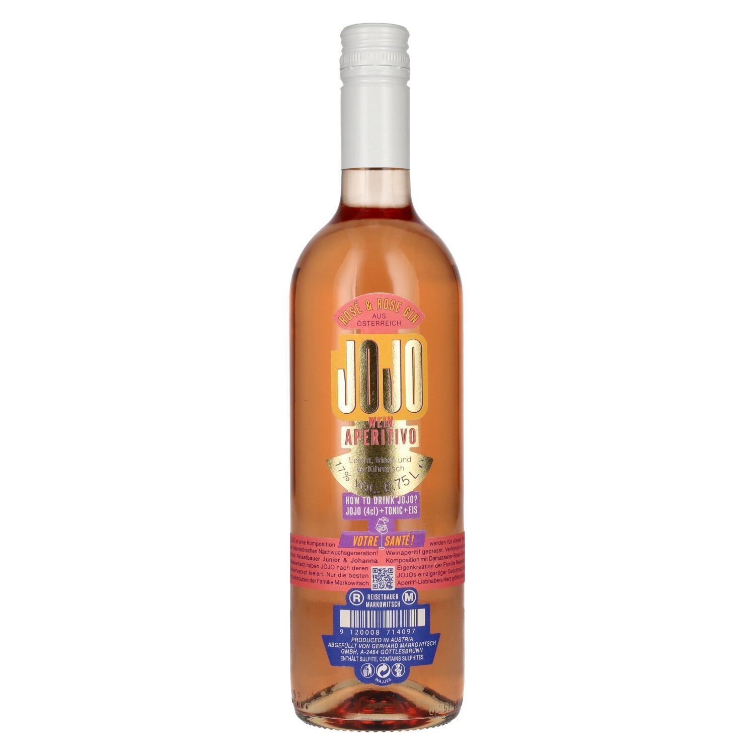 a3ea1fbf5d6d536dcd896f5fe29a225cea1773135fc225f71cfeef2b31f09920-1.jpg JOJO Wine Aperitivo Reisetbauer x Markowitsch 17% Vol. 0,75l - Image 1