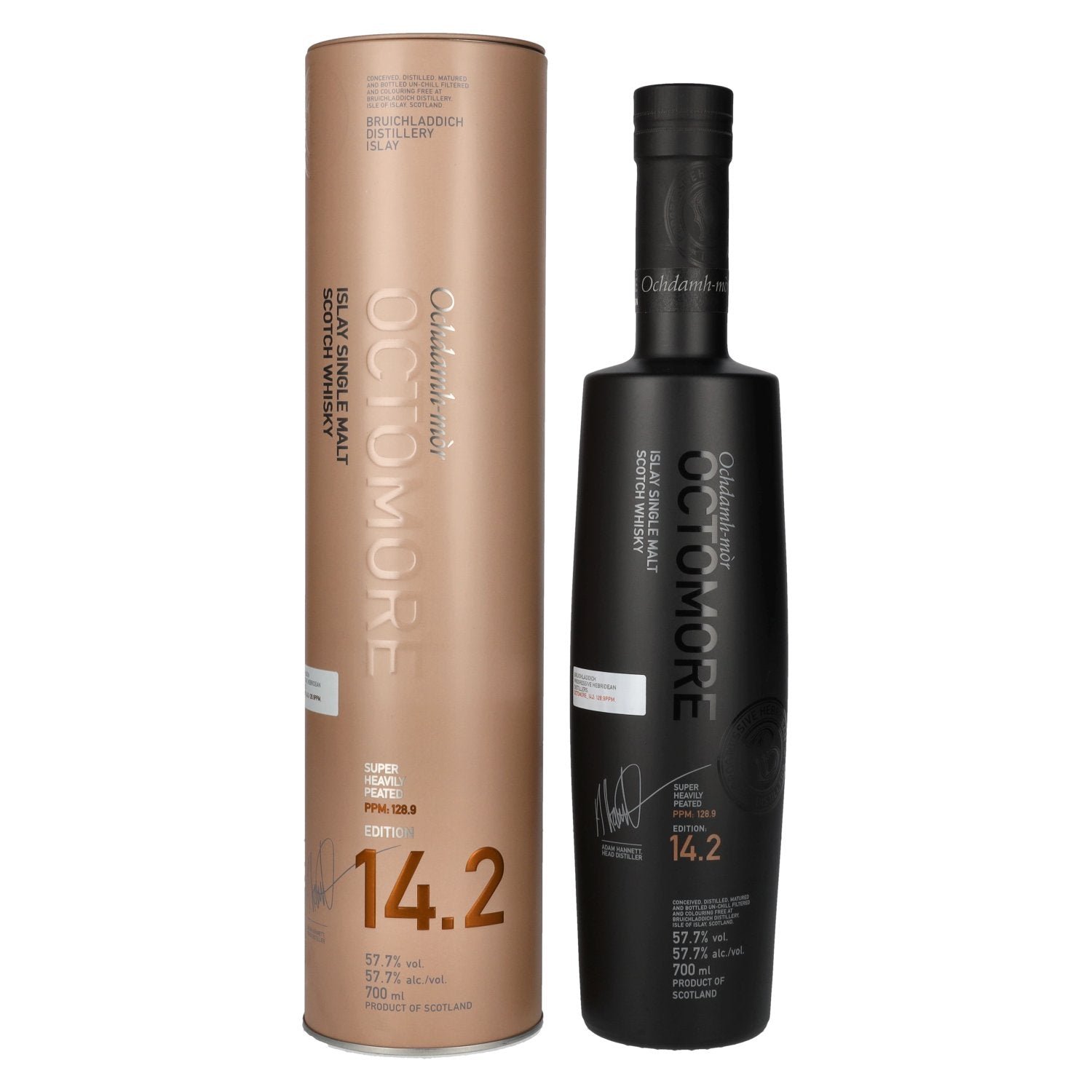 a3ef691728ce0f028dd28865e50e3147dbed0741950ea0056f8ca68d22a35dbd.jpg Octomore EDITION: 14.2 Super Heavily Peated Islay Single Malt 57,7% Vol. 0,7l in Tinbox - Image 1