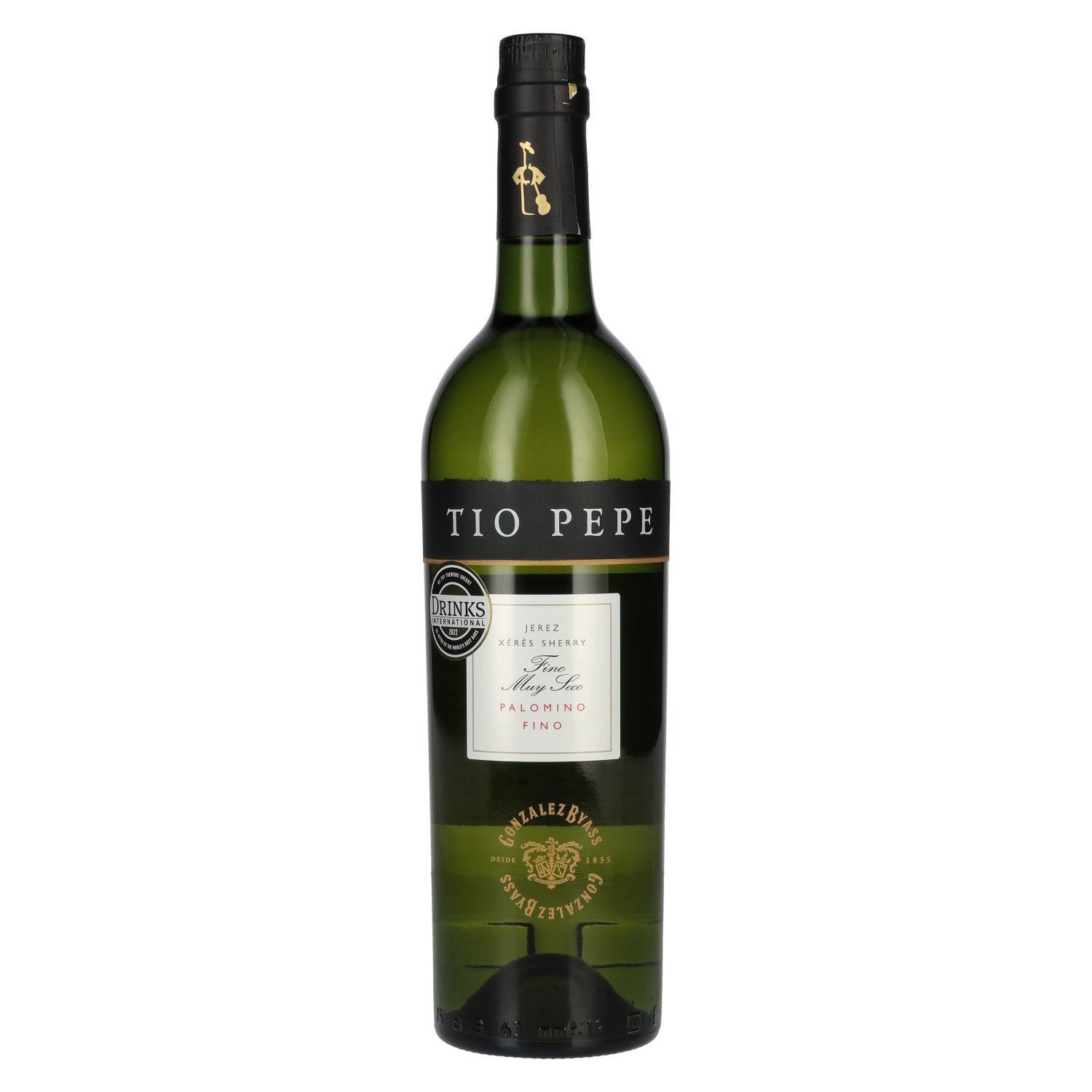 a4419b15aa9048e9d5de25fa31a3bb8b9ba8efe3bfbc6d8d4d30ea25947c43b9.jpg Tio Pepe Fino Muy Seco PALOMINO FINO Sherry 15% Vol. 0,75l - Image 1