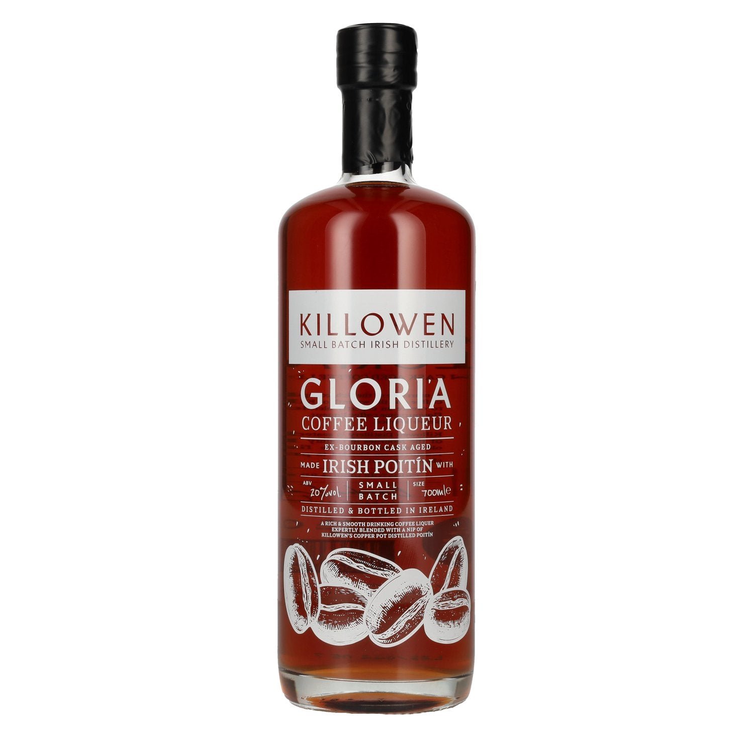 a515c4869497845810f6d6a12e426efc9a5d4315df7cf2ce48a7542a2fa8d67f.jpg KILLOWEN Gloria Coffee Liqueur 20% Vol. 0,7l - Image 1