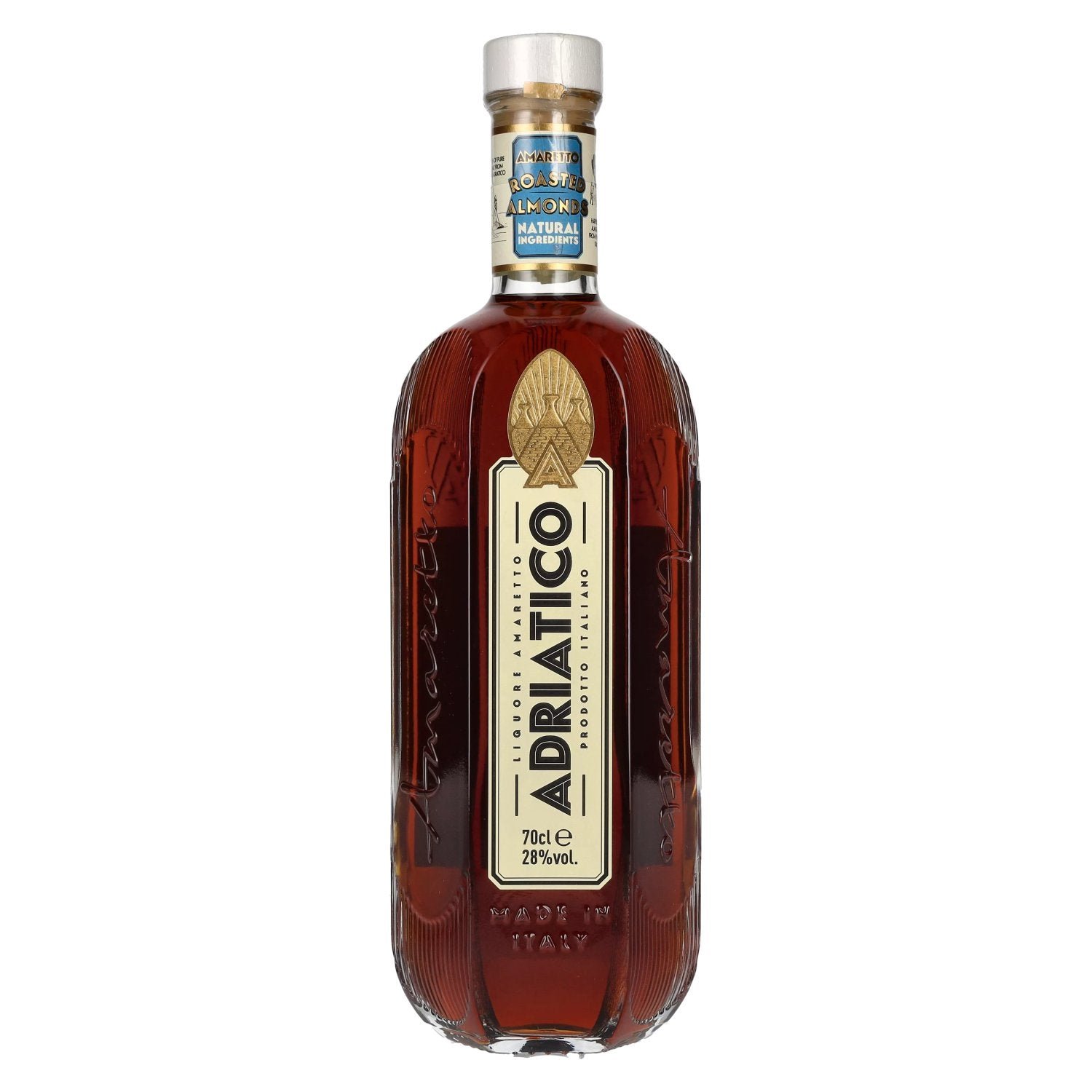 a6bd23ce7757ef9de631792be72c88fbb5dde0ea56686644f80b31585c4de335.jpg Adriatico Roasted Almonds Amaretto 28% Vol. 0,7l - Image 1