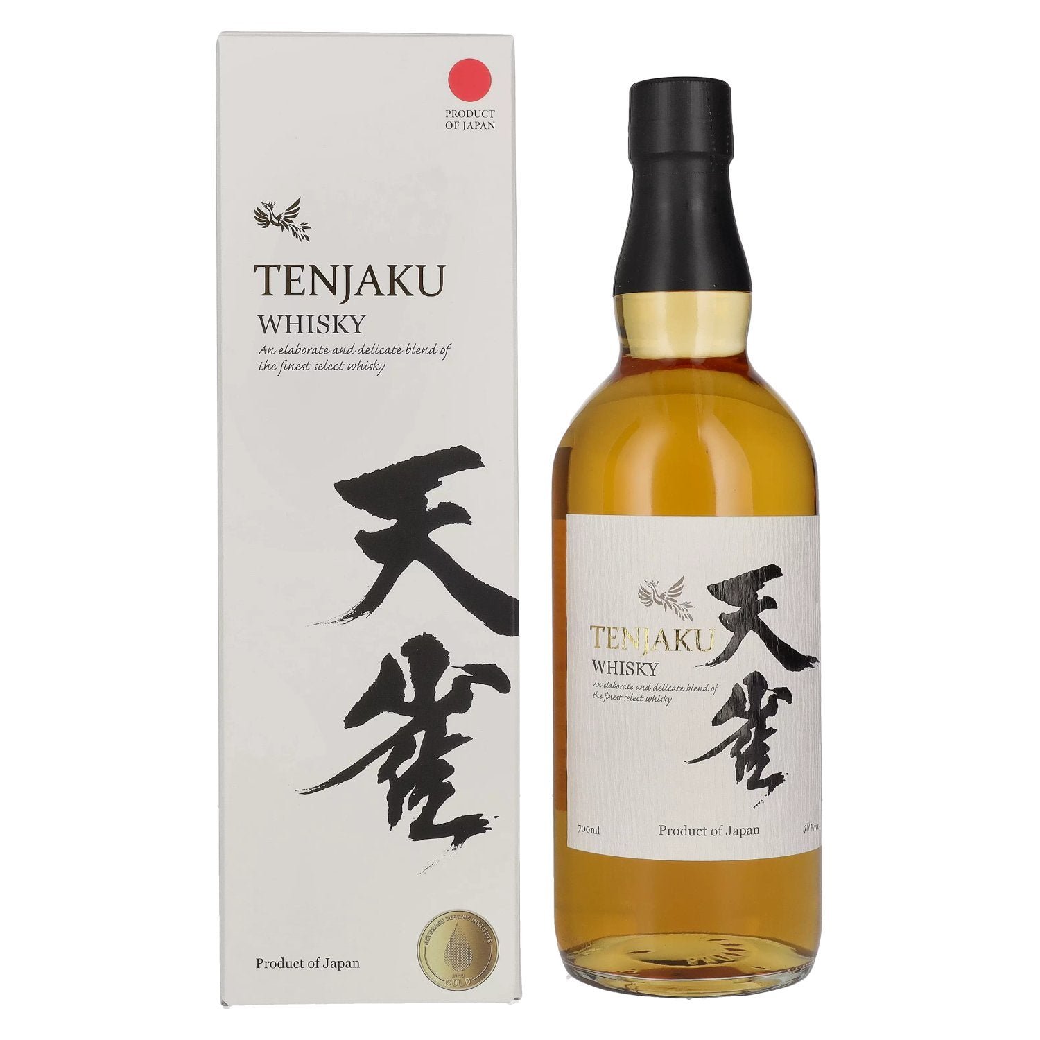 a6fe9cb7e261d24520a67b761746c77a63cb014bccf3967c313dc27a50625da9.jpg Tenjaku Blended Whisky 40% Vol. 0,7l in gift box - Image 1