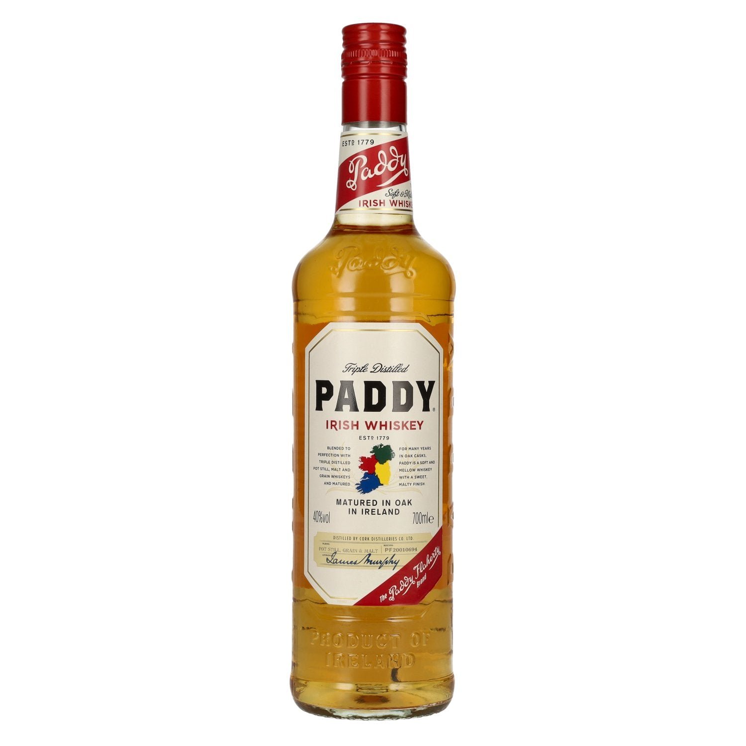 a7295bb2d080ae53d394b2ddadf654ece3e73d332742b10c4ac533d1c3be586f.jpg Paddy Irish Whiskey 40% Vol. 0,7l - Image 1