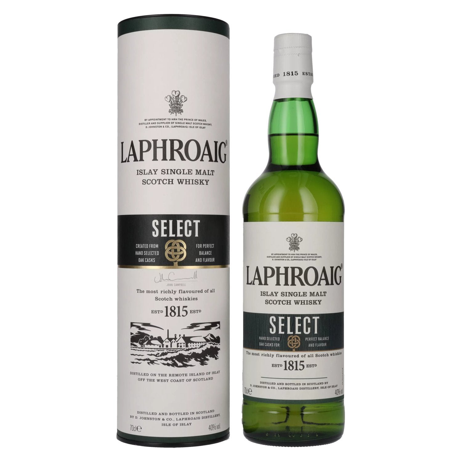 ac57b06ad6ba3fb7262bd29ac6790afa938d7419341506ce07204b3901e2d35e.jpg Laphroaig SELECT Islay Single Malt Scotch Whisky 40% Vol. 0,7l in gift box - Image 1