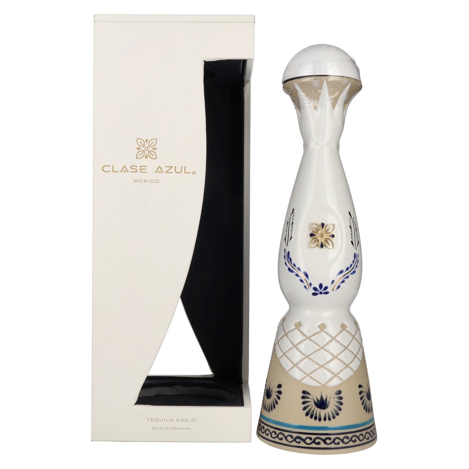 b0a09d195d0094f0aa14c81d8334f0e30c0d0ac9411e1a33febca6f7def2d86e.jpg Clase Azul Tequila AÑEJO 40% Vol. 0,7l in gift box - Image 1