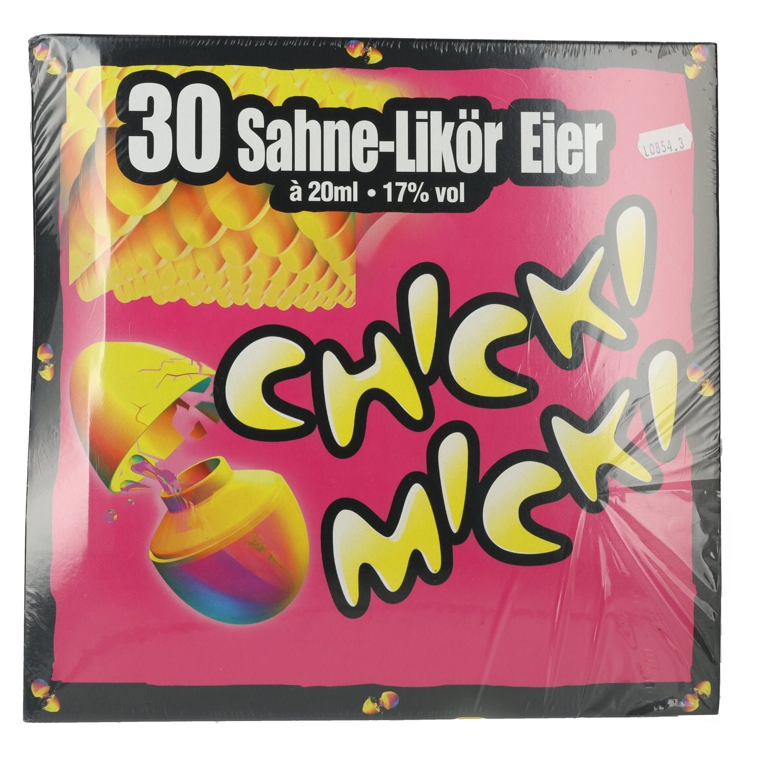 b1b59430a78292cca419966df258667c997702d092b921718513ffed40c277dc.jpg Chicki Micki cream liqueur eggs 17% vol. 30x0.02l PET - Image 1