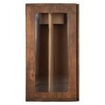 Vintage wood-look gift box with window, pack of 2