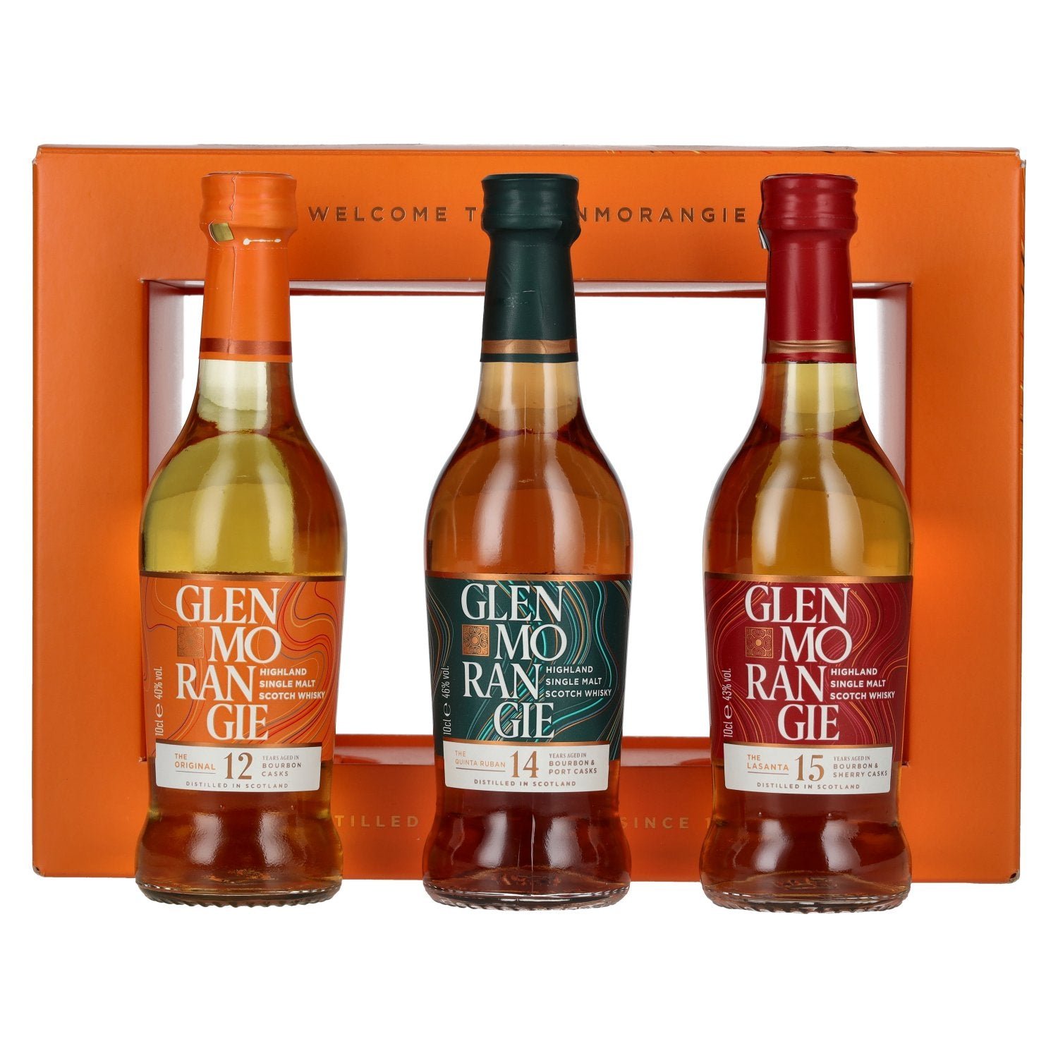 b4c2a9d7aa7444f5bab110e9a8070fab8e22c9c17cccc38ede906958c5791139.jpg Glenmorangie Taster Pack 43% Vol. 3x0,1l in gift box - Image 1