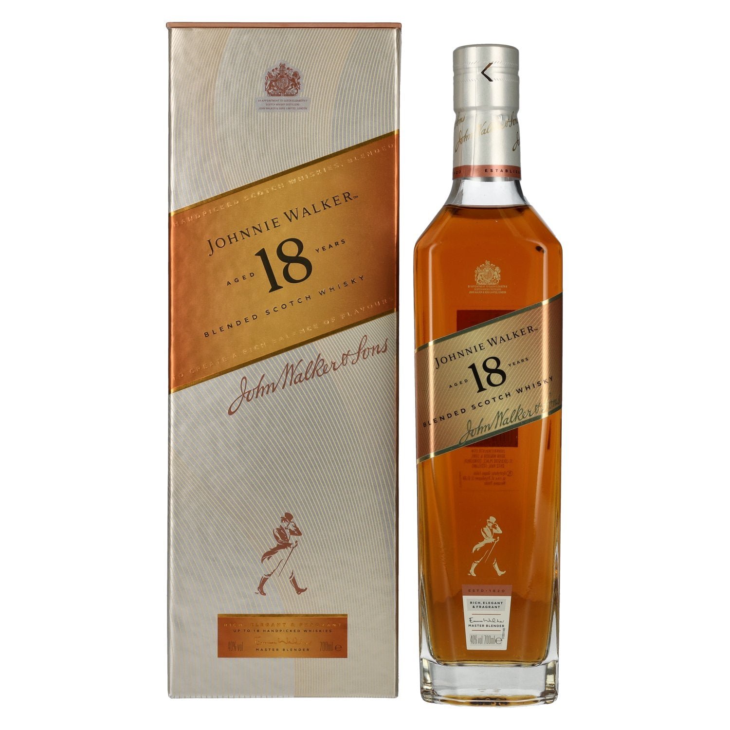 b5892fbcd468b0718812f88ebd47ab782b04383cb2527885e125bc853023c912.jpg Johnnie Walker 18 Years Old Blended Scotch Whisky 40% Vol. 0,7l in gift box - Image 1