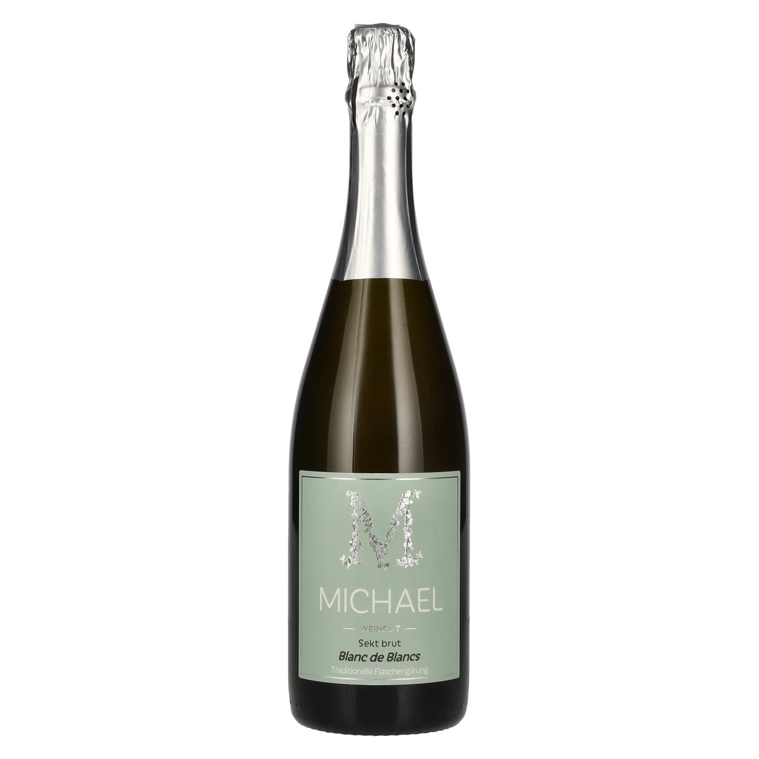 b7bf4edb862bbe9c907e635781690706d1b83e6ad2de7afa44a3d42240d3058d-1.jpg MICHAEL Sparkling Wine Brut Blanc de Blancs 12% Vol. 0,75l - Image 1