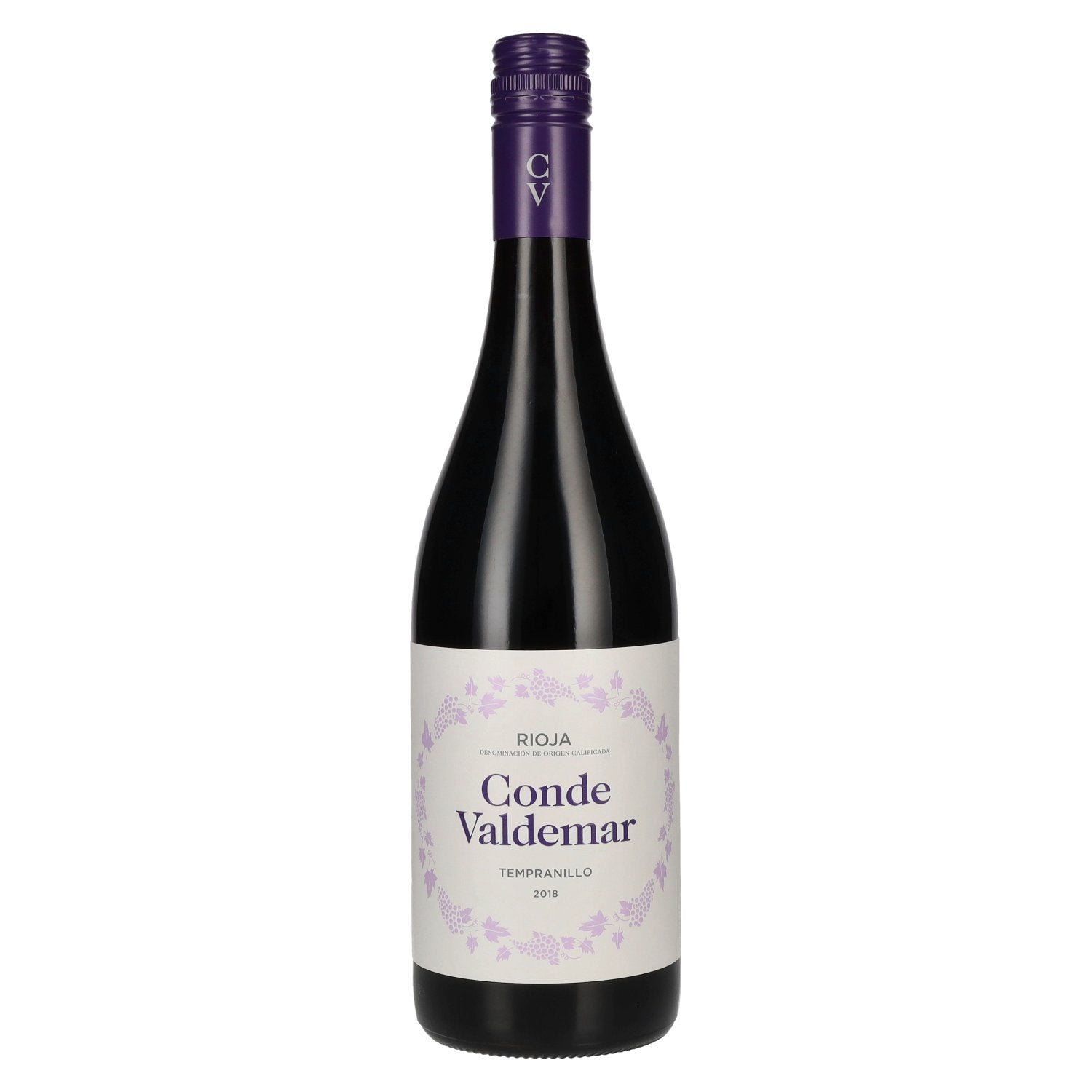 b8be64aa42f9779bf53b5526bb6ea3c50d54ba58024fbcb684fcf8cf09f1ab5b-1.jpg Conde Valdemar Tempranillo Rioja DOC 2018 13,5% Vol. 0,75l - Image 1