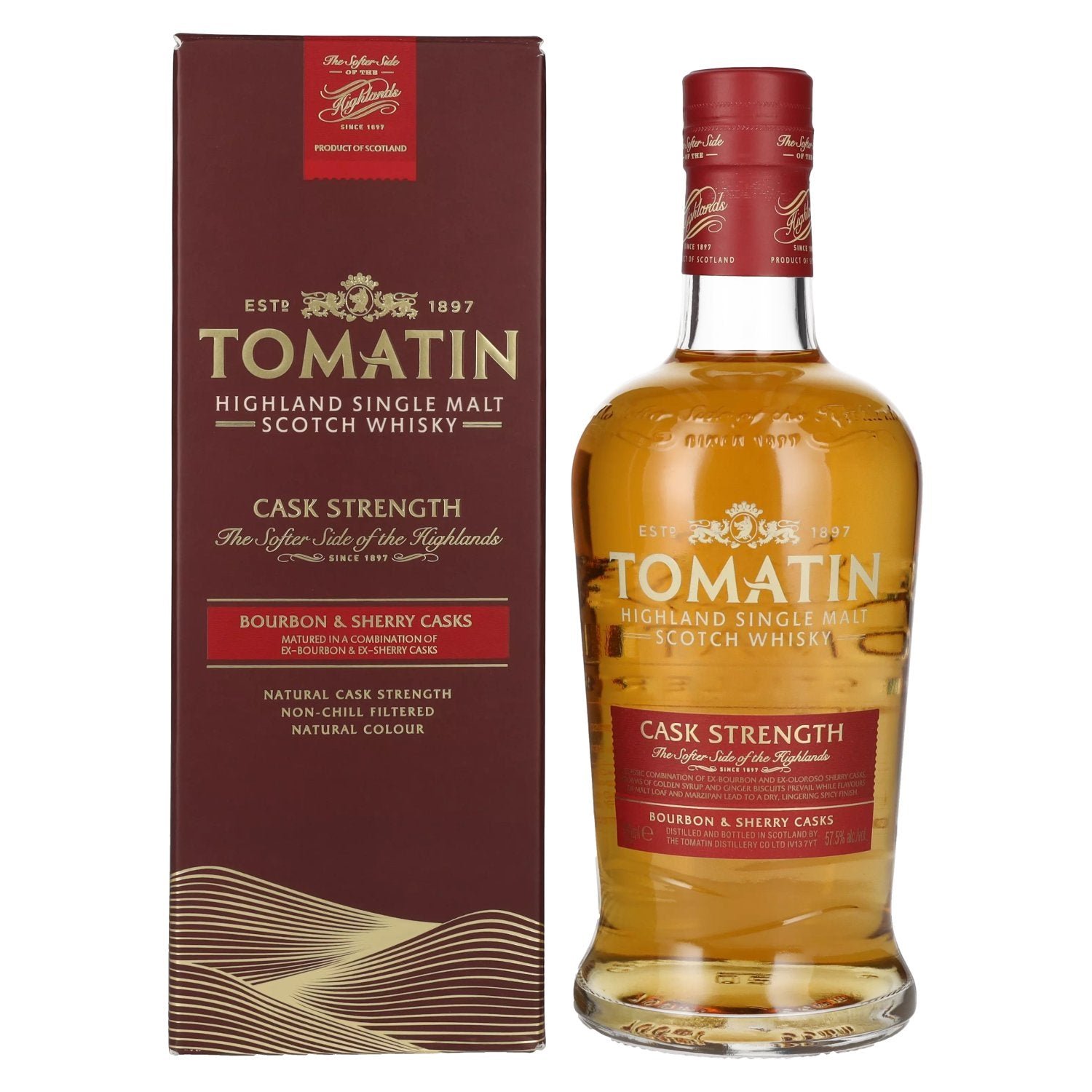 be5eeadd68f596b5eb9f88f57efbb55b031033f737d66f879340c754898c3260.jpg Tomatin Cask Strength Edition 57,5% Vol. 0,7l in gift box - Image 1