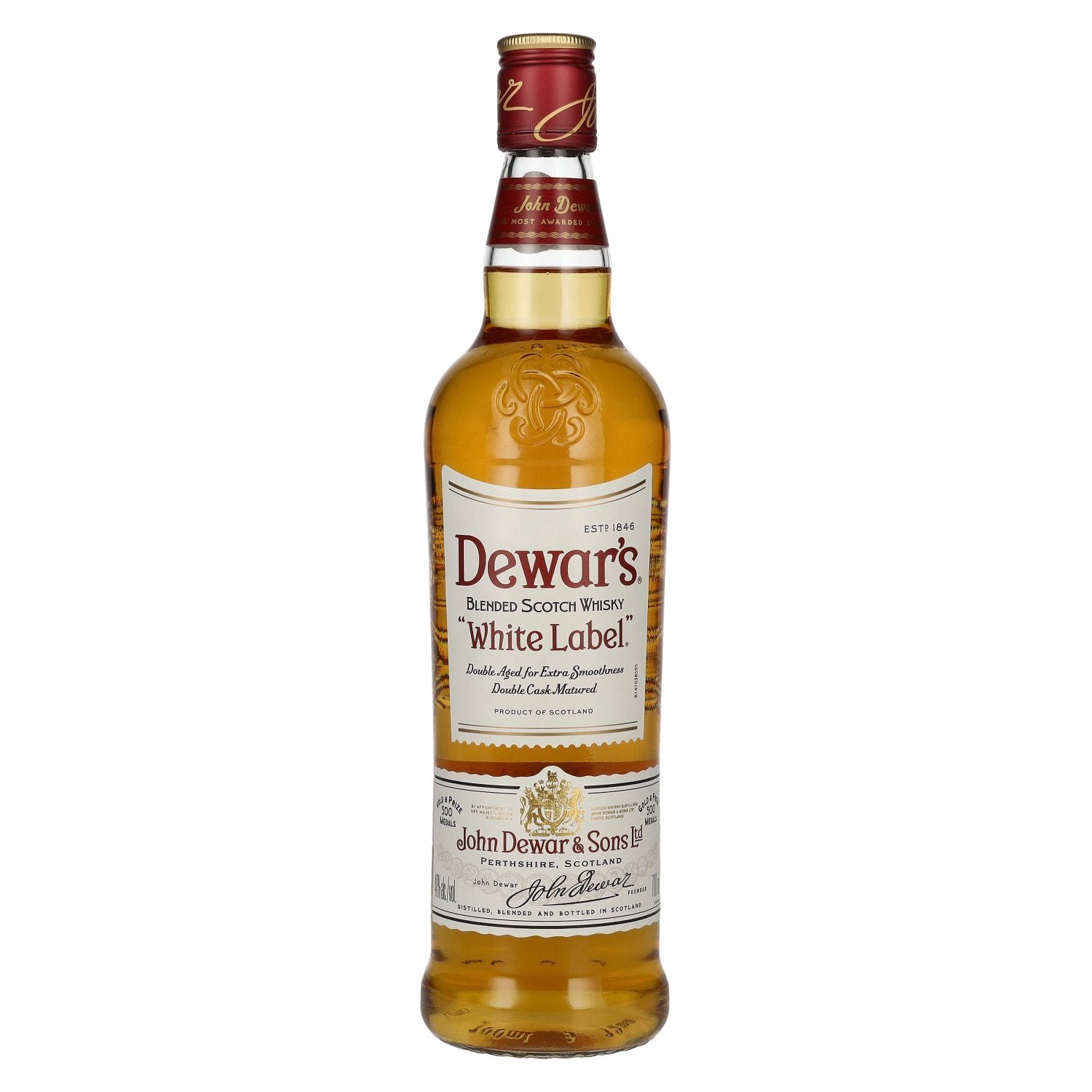 c02719c775c4168a1d6ed27387252c8bf1c012d97ac641f1ad3ed38baa242e19.jpg Dewar's WHITE LABEL Blended Scotch Whisky 40% Vol. 0,7l - Image 1
