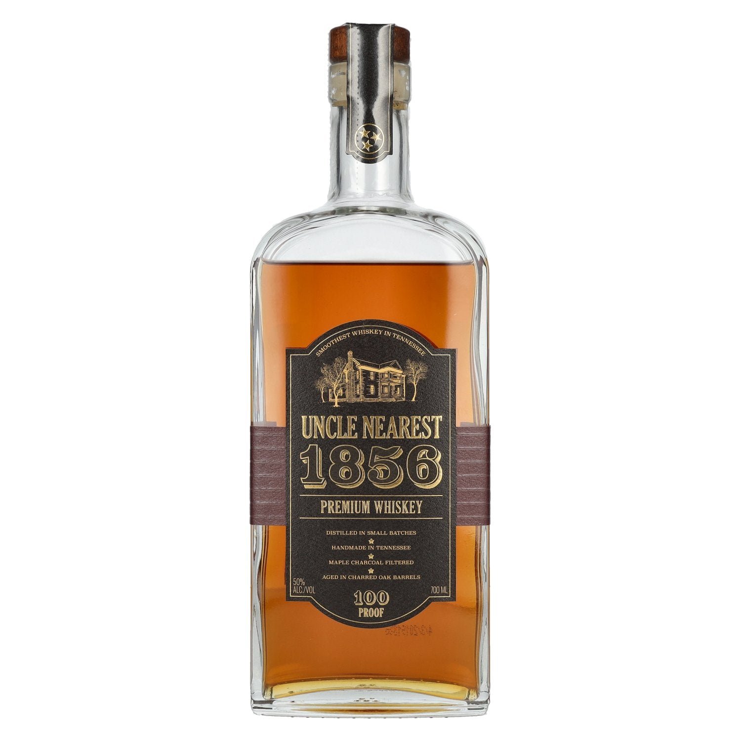 c2443b0fcfbf2f7a8546fed2530a1e32e76da279e609926b605cb503c8962d51.jpg Uncle Nearest 1856 Premium Whiskey 50% Vol. 0,7l - Image 1