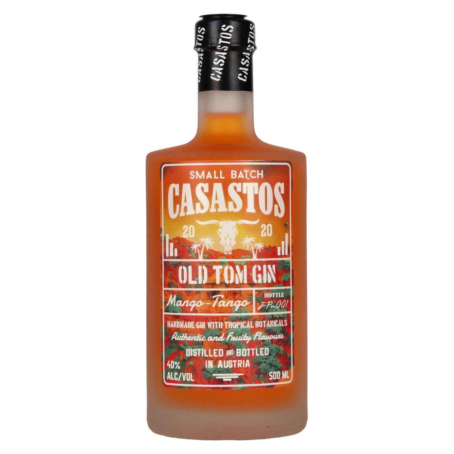 c25faff2ed228fdde82e2c9903daef91cdda925b1452d3155e9a2cf81dd02faf.jpg CASASTOS Old Tom Gin Small Batch Mango-Tango 40% Vol. 0,5l - Image 1